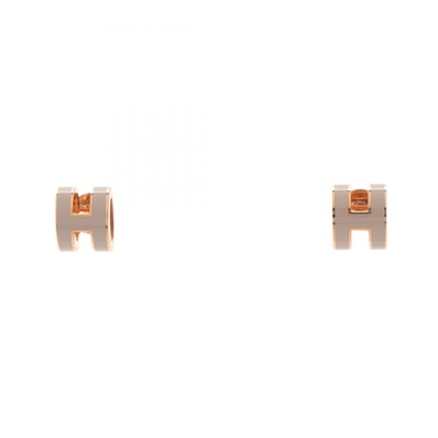 エルメス HERMES MINI POP H ミニポップアッシュ ピアス ジュエリー GP(ゴールドメッキ) ベージュ レディース ゴールド系 / ベージュ系 【中古】