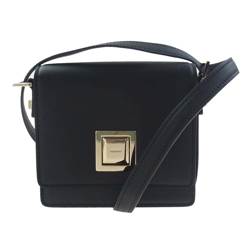 MAX MARA マックスマーラ その他バッグ Small MM ハンドバッグ レザー ショルダー バッグ ブラック系【美品】【中古】