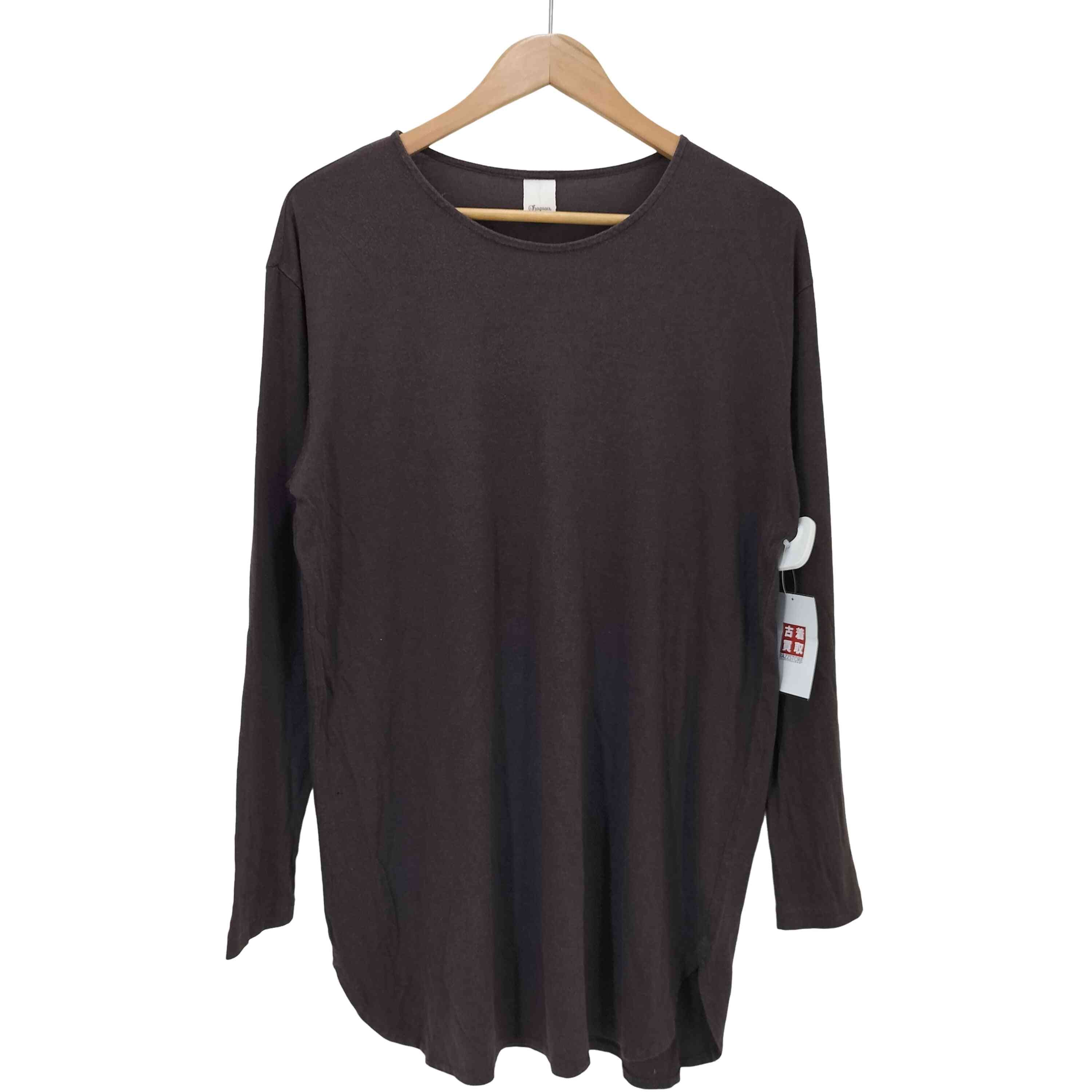 レーヨン混 L/S コットンTシャツ【1143062321764】