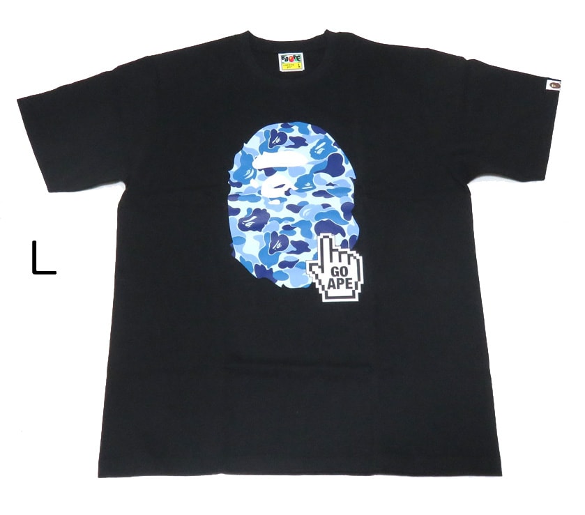BAPE ABC Camo Online Tee Black Blue L