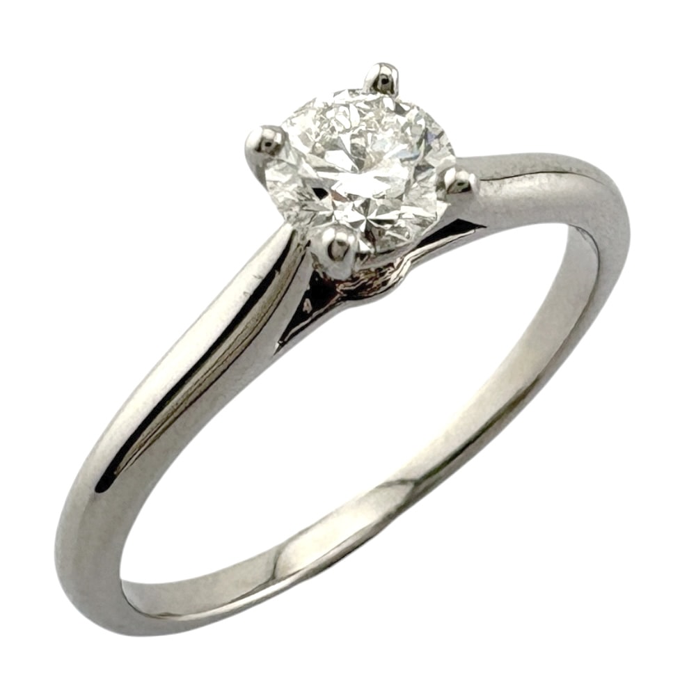 カルティエ ソリテール リング 指輪 12.0号 Pt950プラチナ ダイヤモンド レディース CARTIER  中古