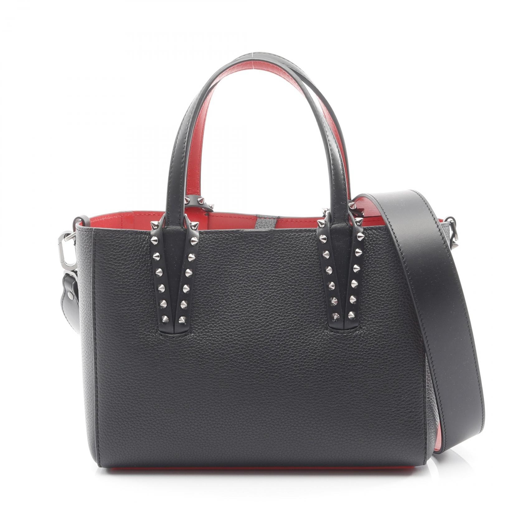 クリスチャンルブタン Christian Louboutin CABATA MINI カバタ ミニ 2WAY ハンドバッグ バッグ レザー レディース ブラック系 3255086B078 【新品】