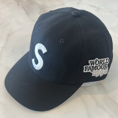 Supreme World Famous S Logo 6-Panel "Black"