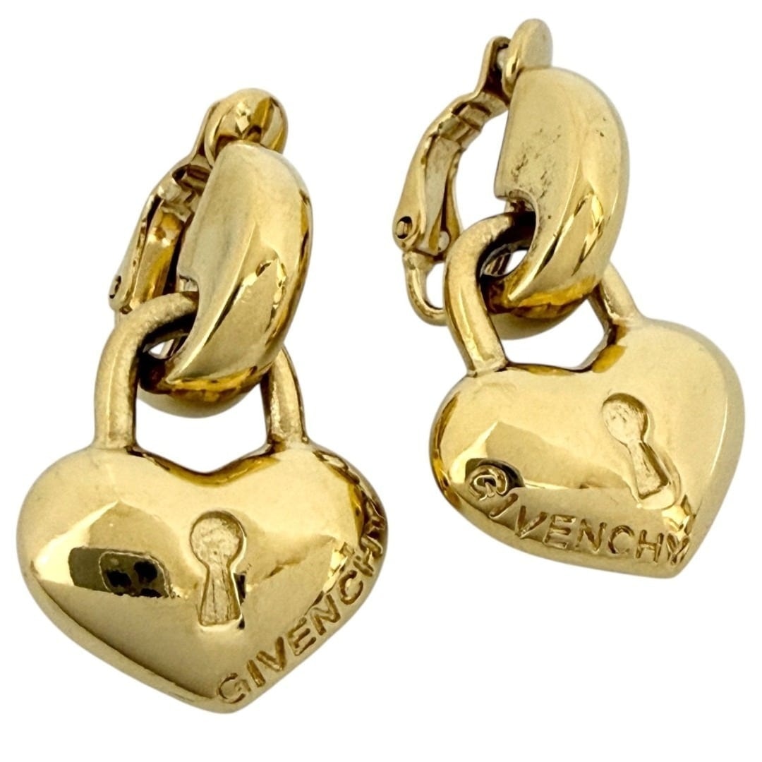 ジバンシィ　レディース　クリップ　イヤリング　ヴィンテージ　ハート　キー