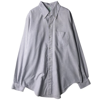 古着 80~90年代 ブルックスブラザーズ Brooks Brothers MAKERS 長袖 ボタンダウンストライプシャツ USA製 メンズL相当 ヴィンテージ/eaa643055