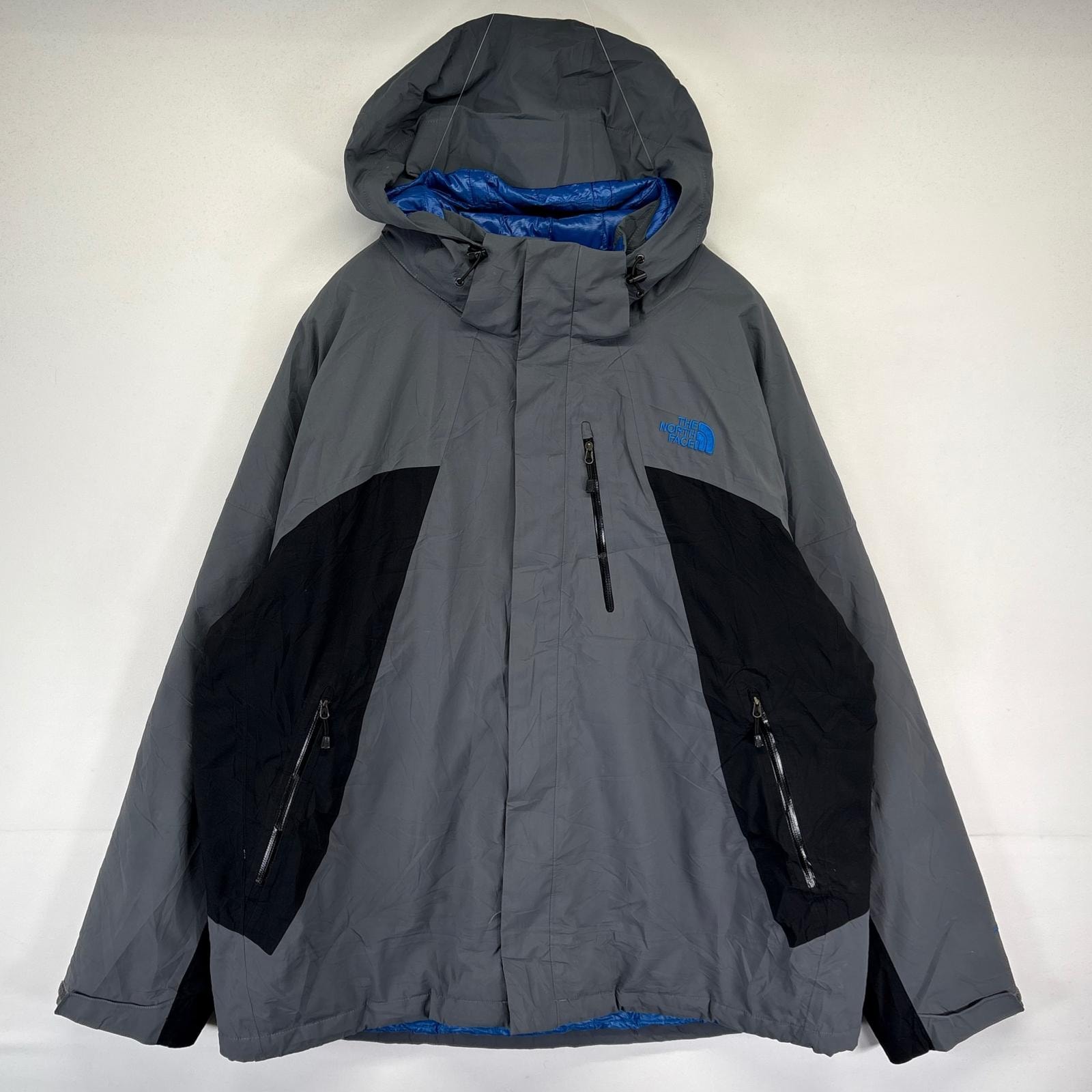 古着 ザ・ノースフェイス THE NORTH FACE ナイロンジャケット アウトドア マウンテンパーカー 中綿 2XL  グレー系 メンズ