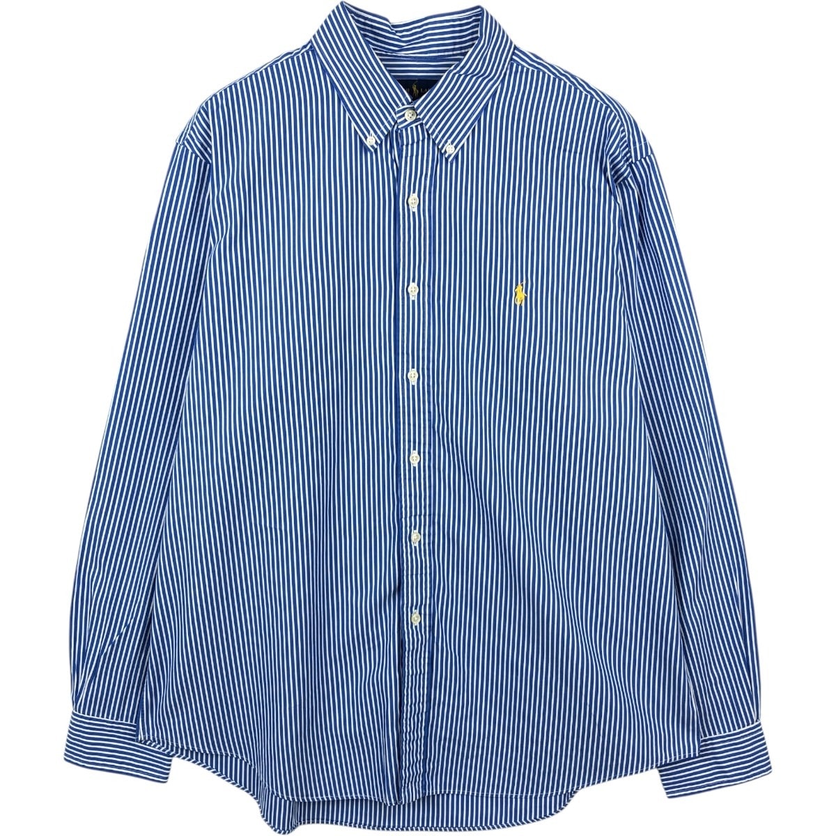 古着 ラルフローレン Ralph Lauren 長袖 ボタンダウンストライプシャツ メンズXL相当/eaa662724