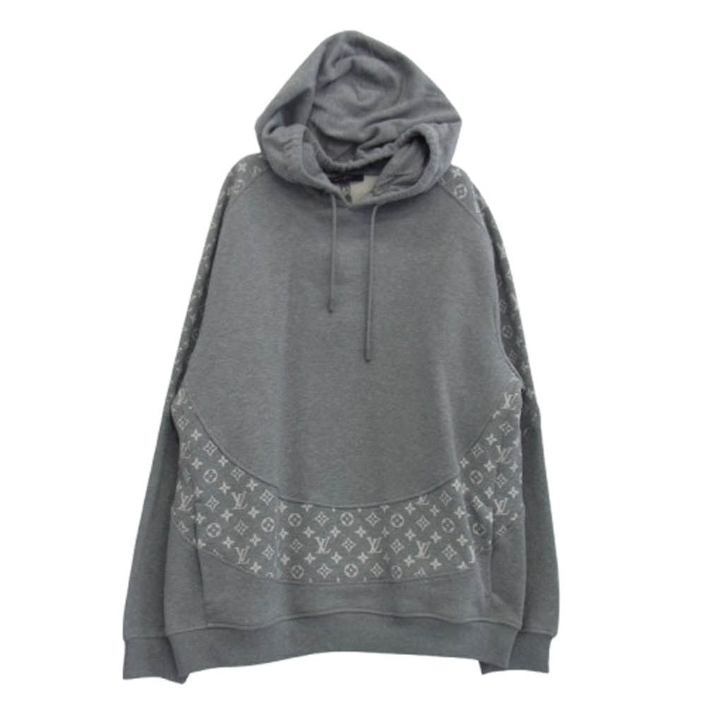LOUIS VUITTON ルイ・ヴィトン パーカー 22AW RM222Q UYR HNY40W モノグラム サークルカット フーディパーカー グレー【中古】
