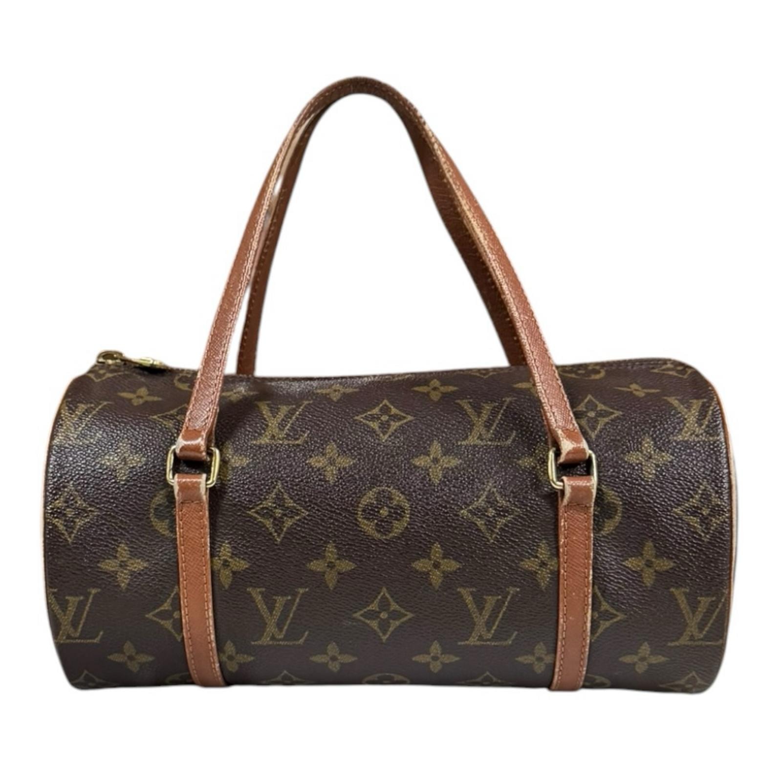 ルイヴィトン パピヨン26 モノグラム ハンドバッグ モノグラムキャンバス M51366 ブラウン レディース LOUIS VUITTON 中古