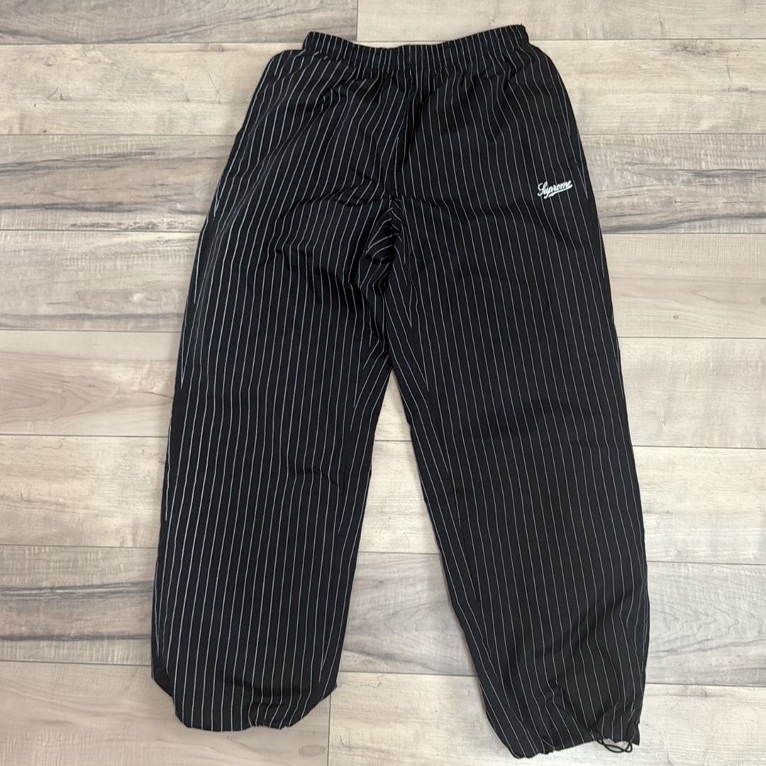 Supreme Reflective Pinstripe Track Pant "Black"
