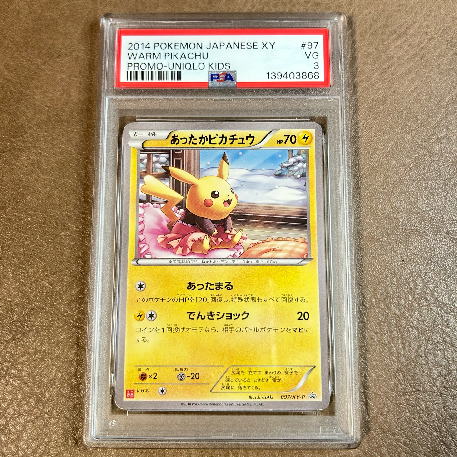 あったかピカチュウ: プロモ[XY-P 097/XY-P](プロモーションカード「XY-P」)