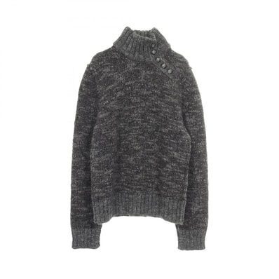 ドルチェアンドガッバーナ DOLCE & GABBANA ハイネック ボタン付き ニット 衣料品 トップス ウール メンズ グレー系 GE714K 【中古】