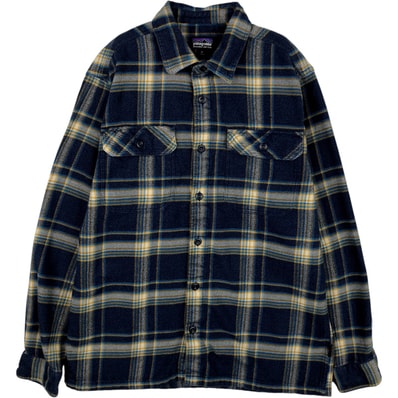 古着 パタゴニア Patagonia ORGANIC COTTON オーガニックコットン 53947FA18 長袖 フランネルチェックシャツ メンズM相当/eaa637919