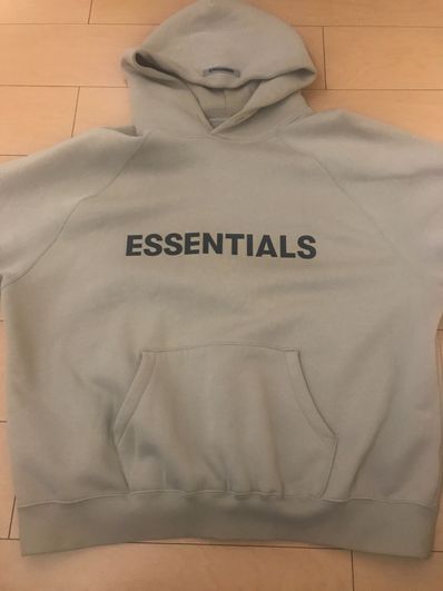 FEAR OF GOD ESSENTIALS 3D Silicon Applique Pullover Hoodie "Olive"