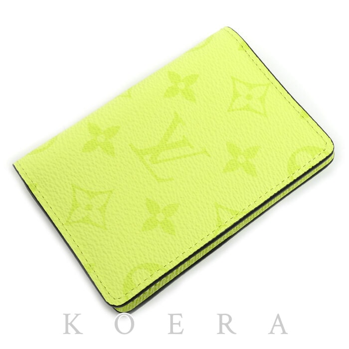 LOUIS VUITTON ルイ・ヴィトン オーガナイザードゥポッシュ カードケース タイガラマ イエロー M14113 IC ユニセックス【中古】【極美品】