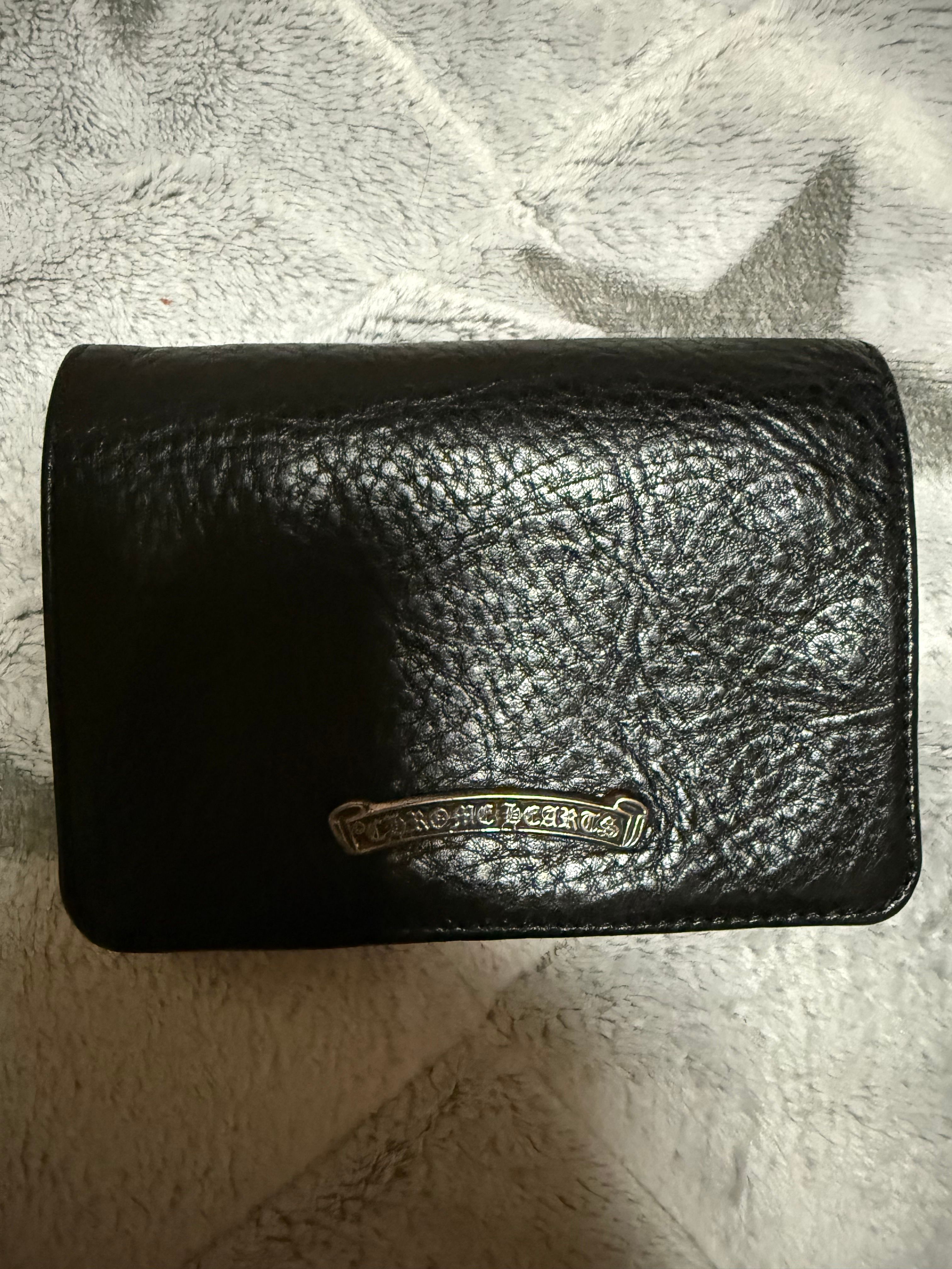 Chrome Hearts Joey by Fold Wallet / Heavy Leather "Black"