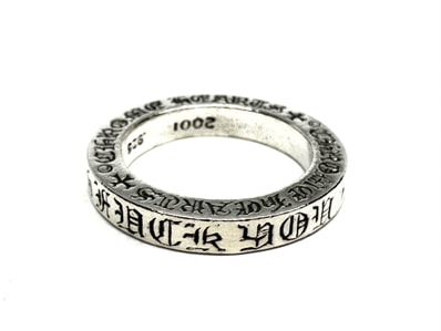 Chrome Hearts Fuck you 3mm Spacer Ring "Silver"
