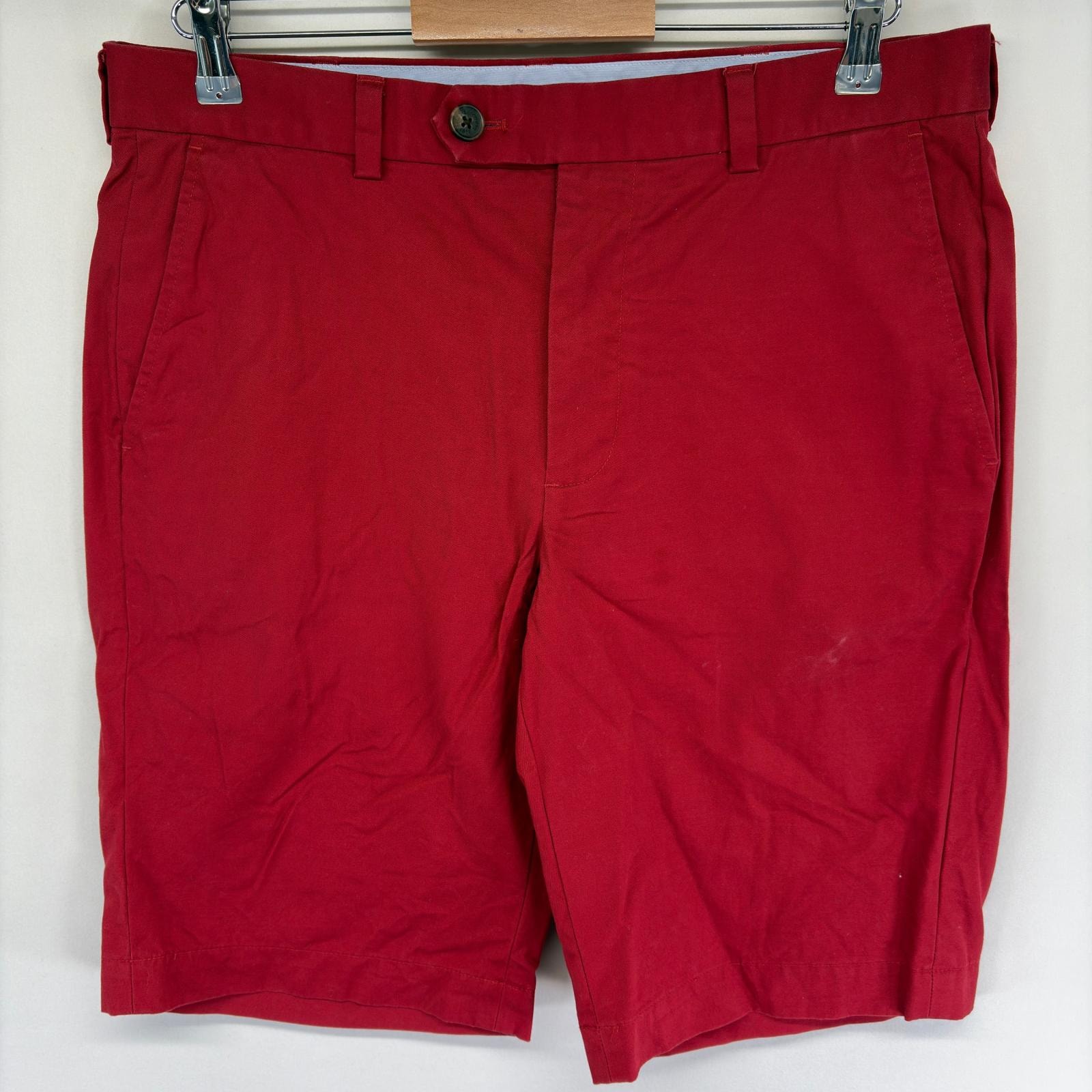 古着 ブルックスブラザーズ Brooks Brothers パンツ チノ ハーフパンツ ショート ショーツ ジッパーフライ w34  レッド系 メンズ