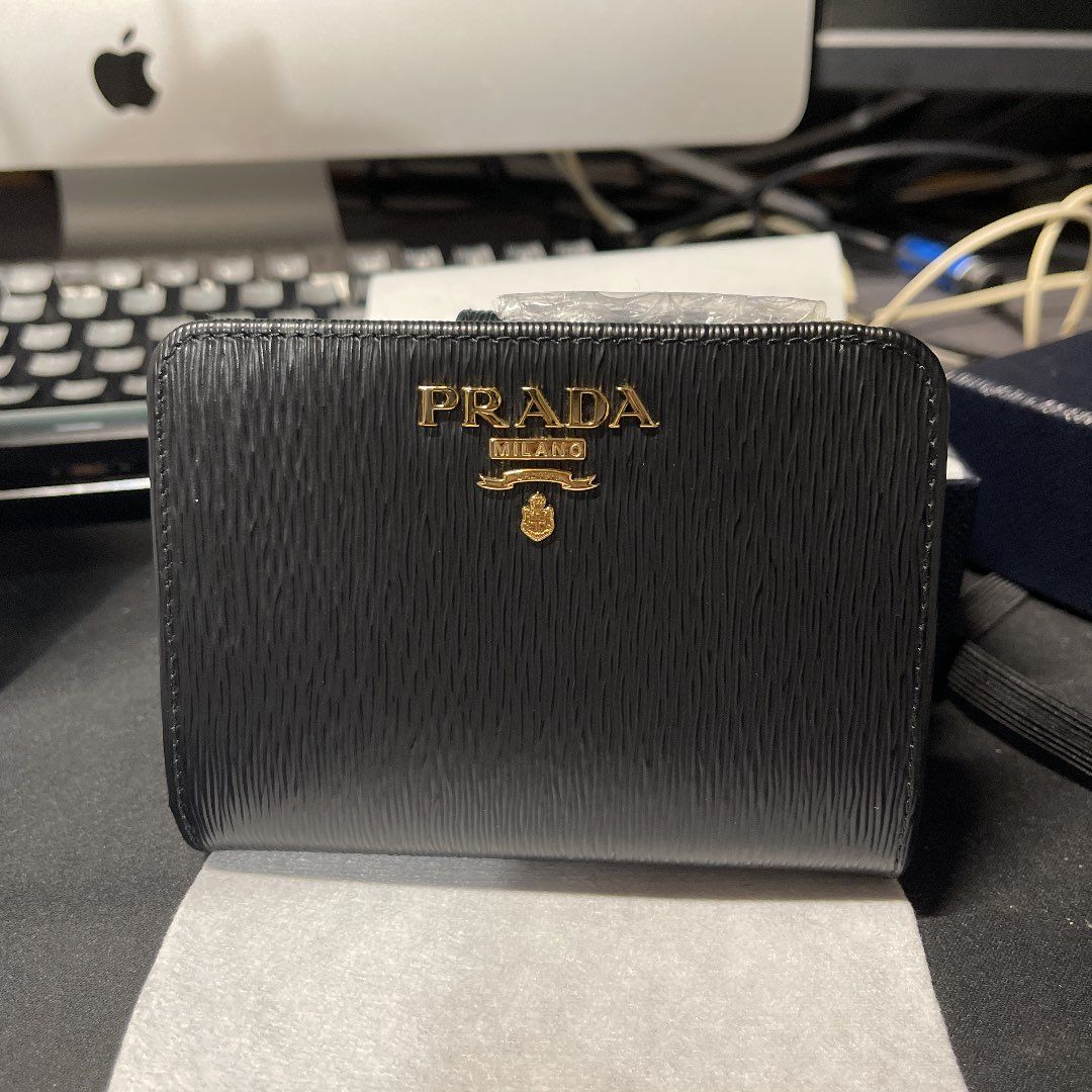 プラダ PRADA 二つ折り財布 1ML018 NERO