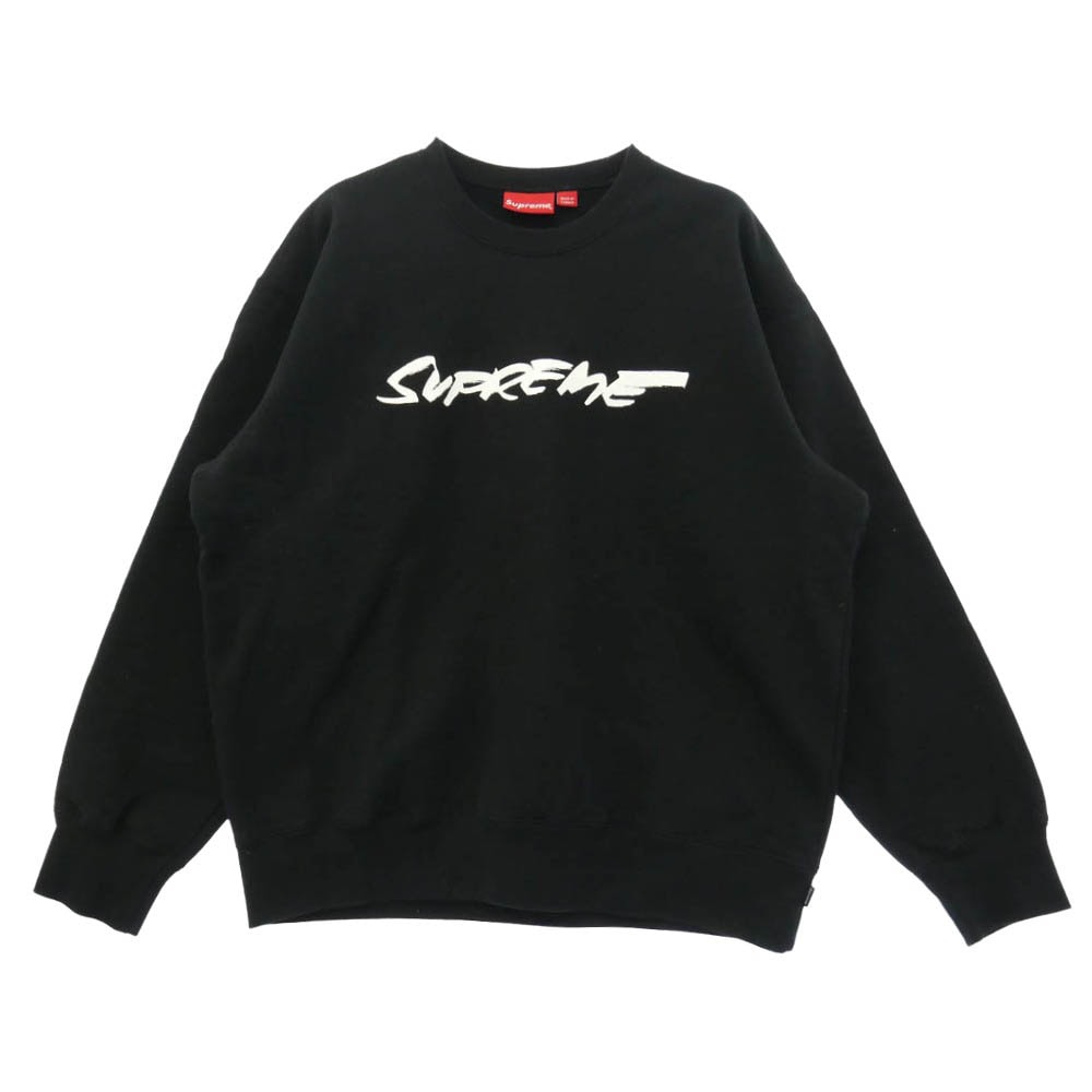 Supreme シュプリーム 19SS Futura Logo Crewneck フューチュラ ロゴ クルーネック スウェット トレーナー ブラック系 L【中古】