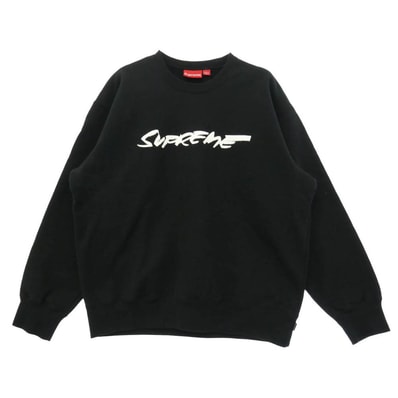 Supreme シュプリーム 19SS Futura Logo Crewneck フューチュラ ロゴ クルーネック スウェット トレーナー ブラック系 L【中古】