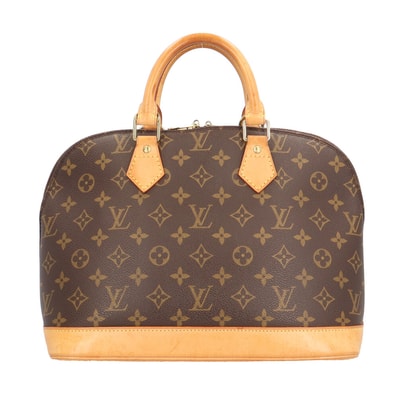 ルイヴィトン アルマPM モノグラム ハンドバッグ モノグラムキャンバス M51130 ブラウン レディース LOUIS VUITTON 中古