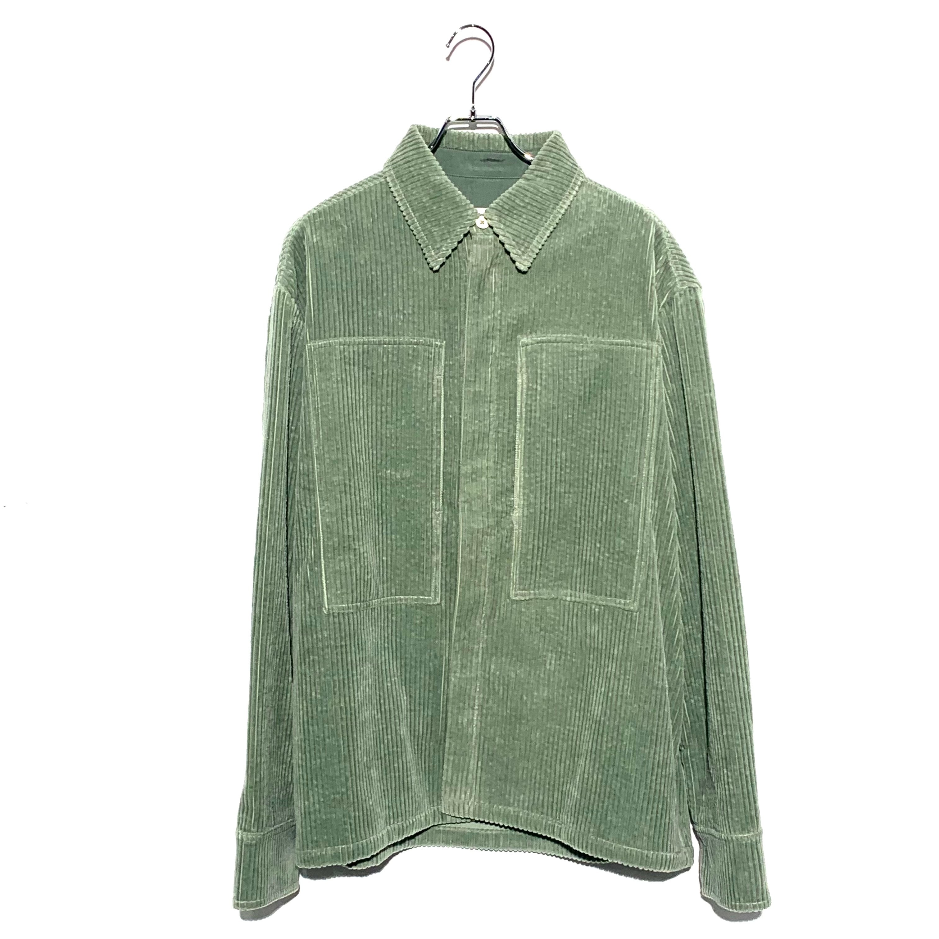 Jil Sander Corduroy Over shirt "Celadon Green"