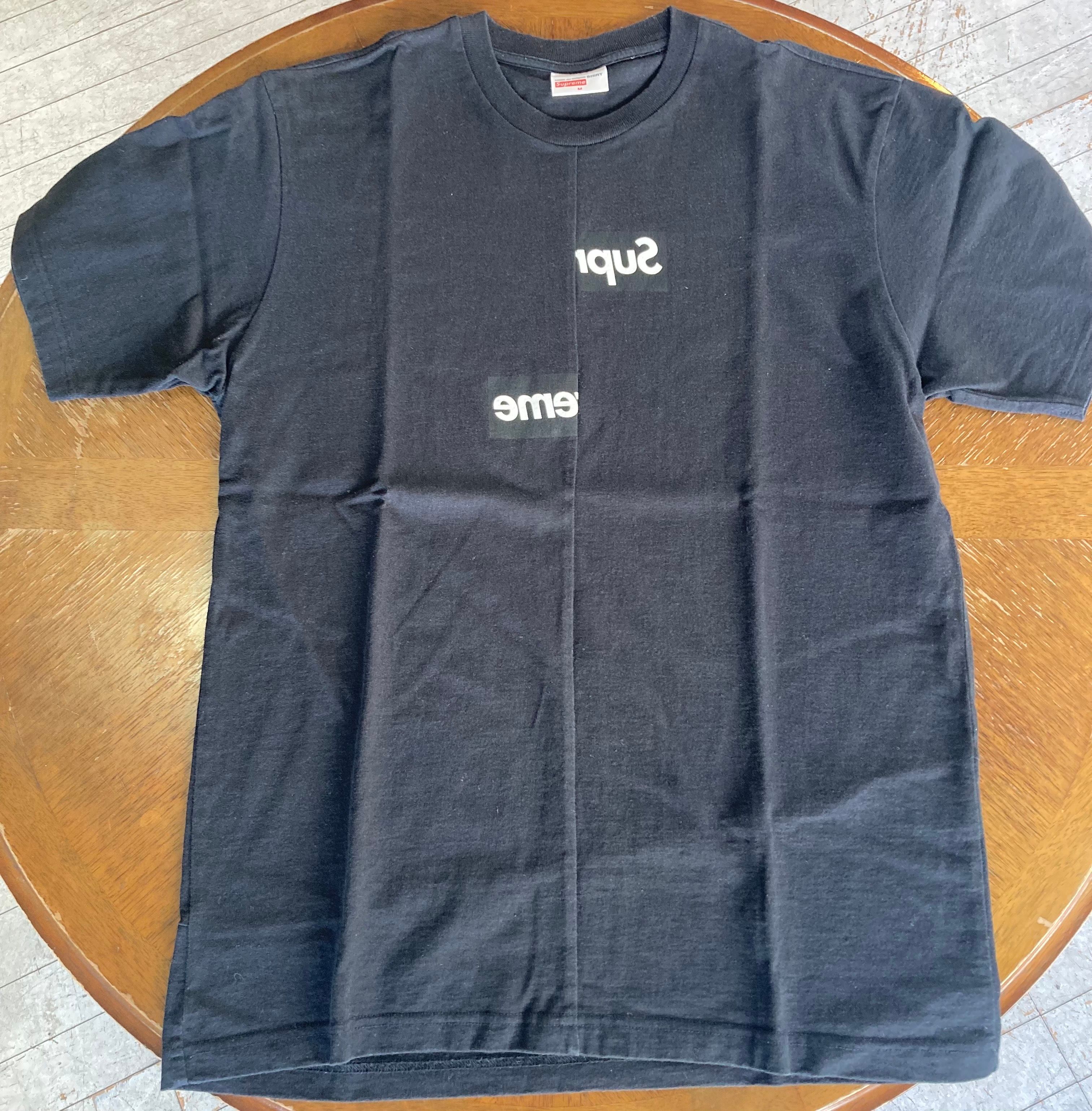 Supreme / Comme des Garçons SHIRT® Split Box Logo Tee "Black"