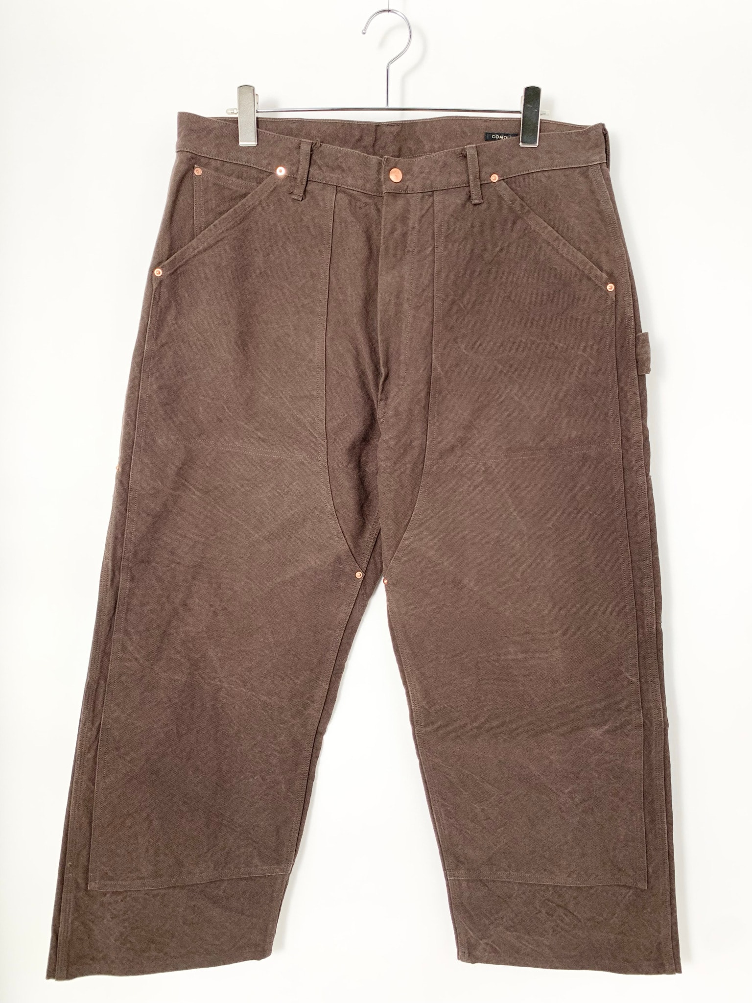 COMOLI Cotton Duck Painter Pants "Brown"