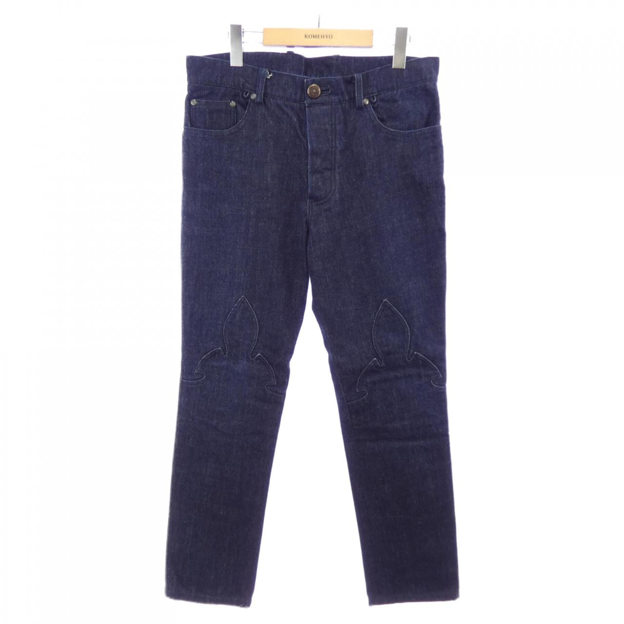 Chrome Hearts Flare Knee Jeans "Navy"