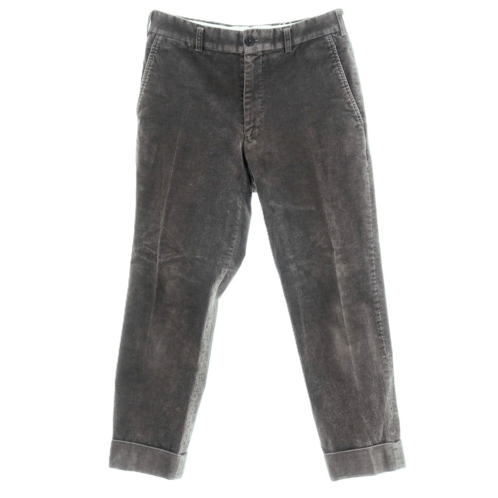 【中古】コムデギャルソン オムドゥ COMME des GARCONS HOMME DEUX 2015年秋冬 ストレッチ コットン 細畝 コーデュロイパンツ ダークグレー【サイズS】【メンズ】
