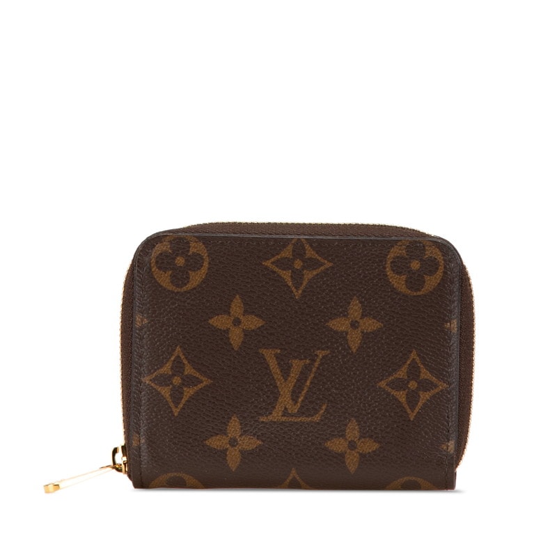 ルイ ヴィトン モノグラム ジッピー コインパース コインケース 小銭入れ M60067 ブラウン PVC レザー レディース LOUIS VUITTON 【中古】