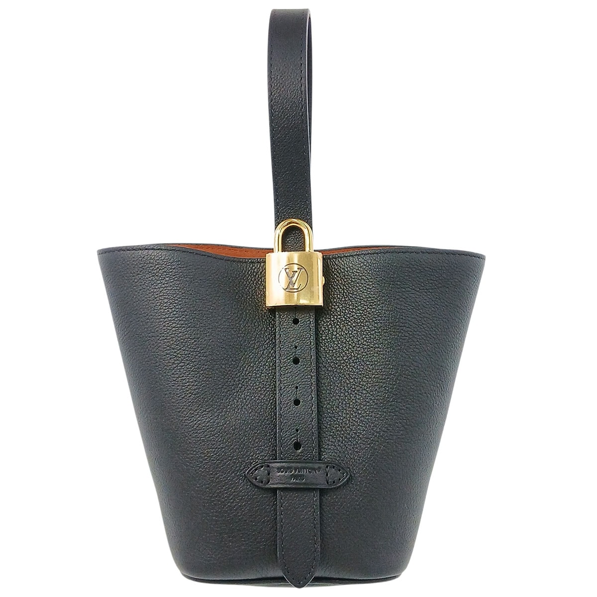 LOUIS VUITTON ルイ・ヴィトン ロウキー オール イン BB ショルダーバッグ M25543 レザー ブラック ゴールド金具  レディース【中古】