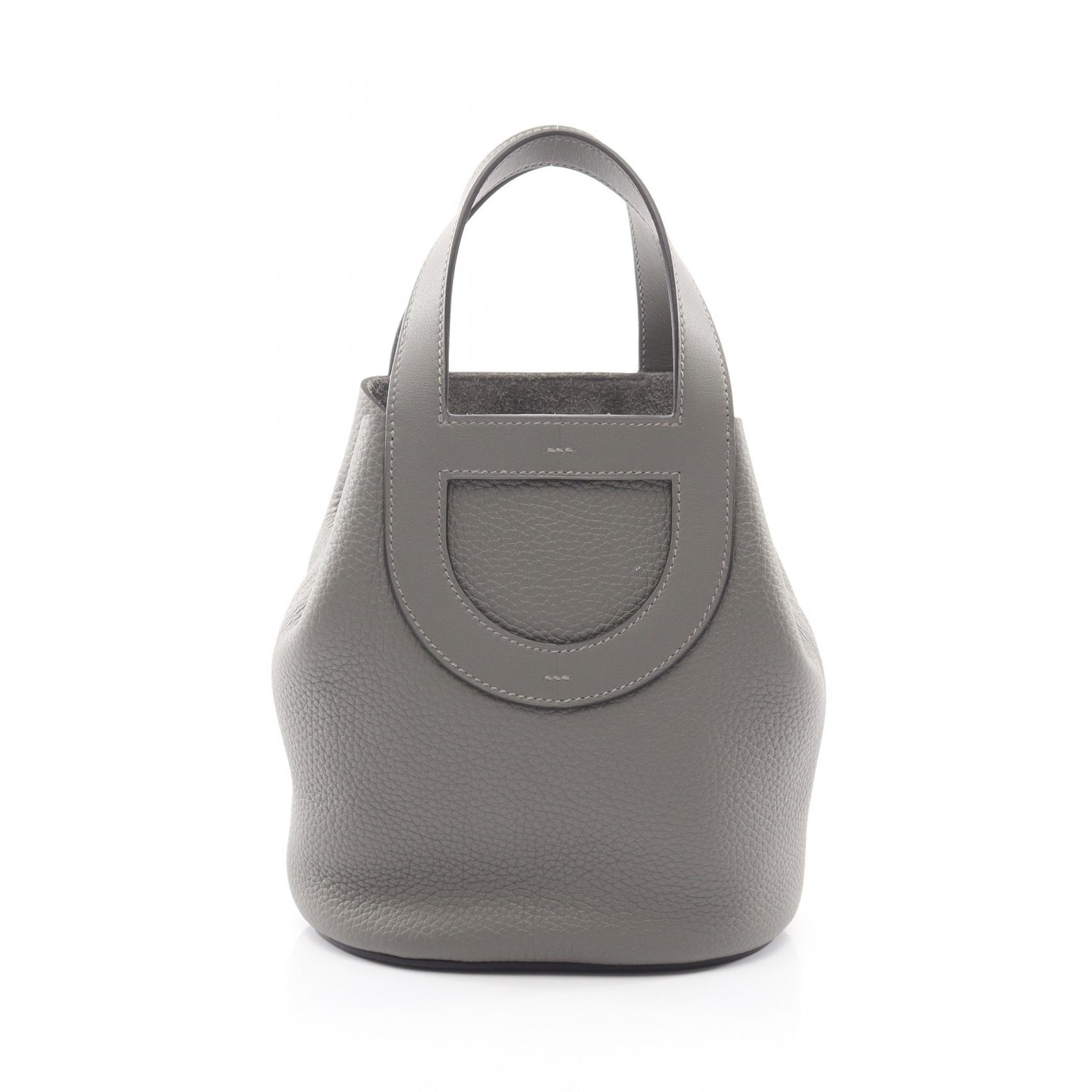 エルメス HERMES インザループ18 グリメイヤー ハンドバッグ バッグ レザー ヴォースイフト トリヨンクレマンス グリメイヤー U刻印(2022年製造) レディース グレー系 【中古】