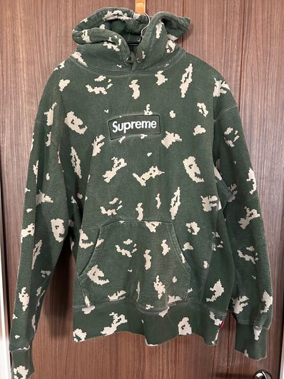 Supreme Box Logo Hooded Sweatshirt "Olive Russian Camo" (21FW)
