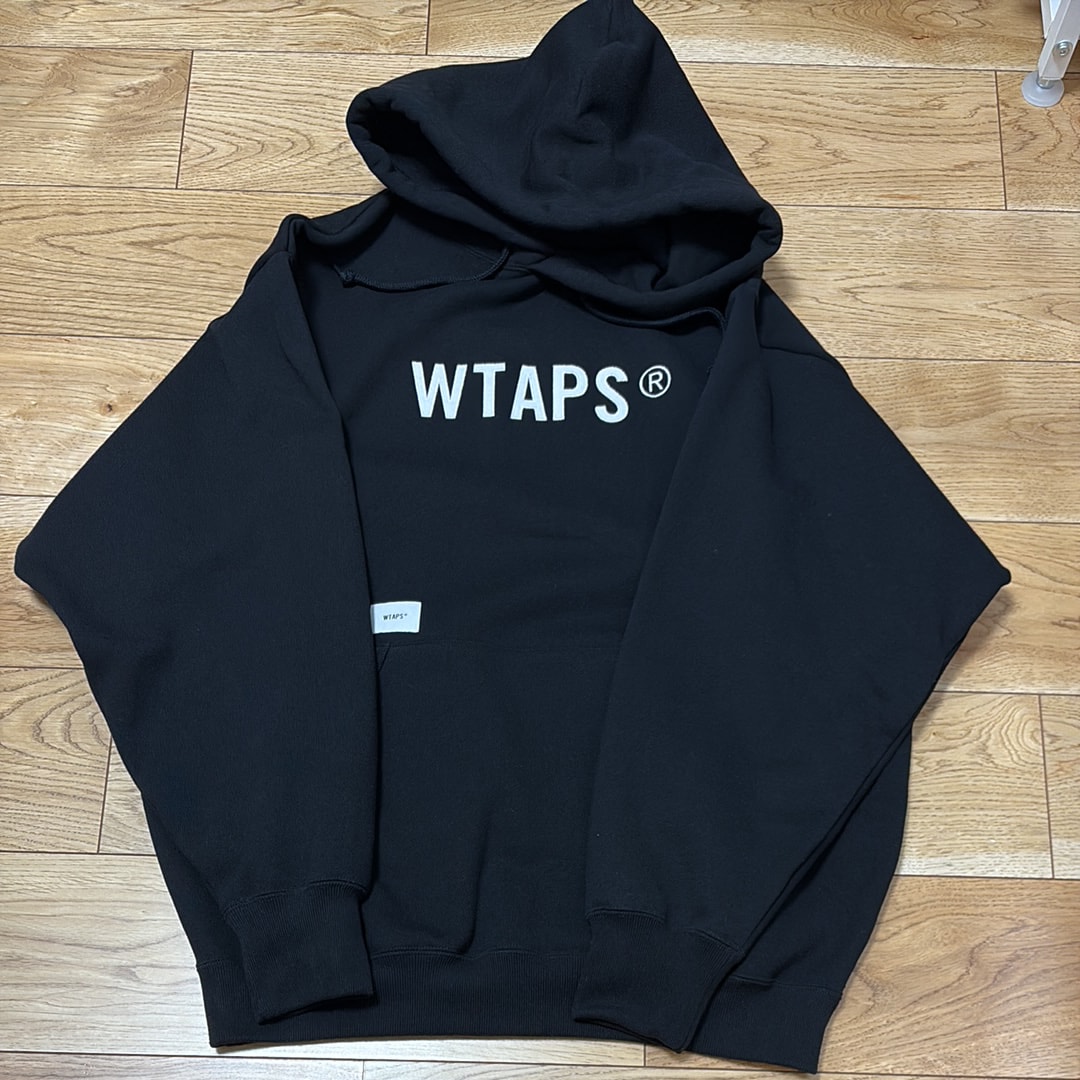 Wtaps Sign / Hoody / Cotton. TSSC "Black"