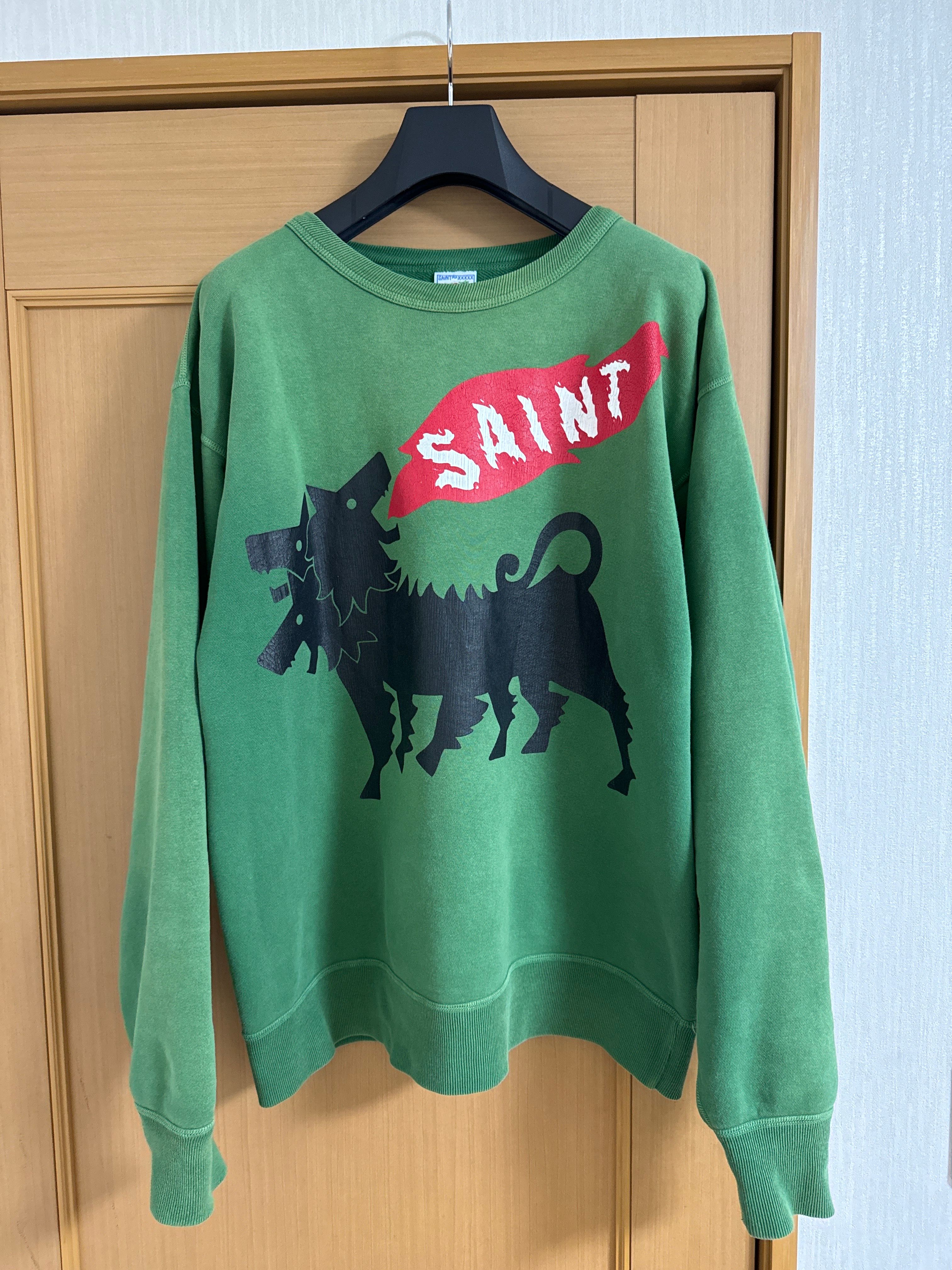 SAINT Mxxxxxx 23AW Cerberus CRW N SWT "Green"