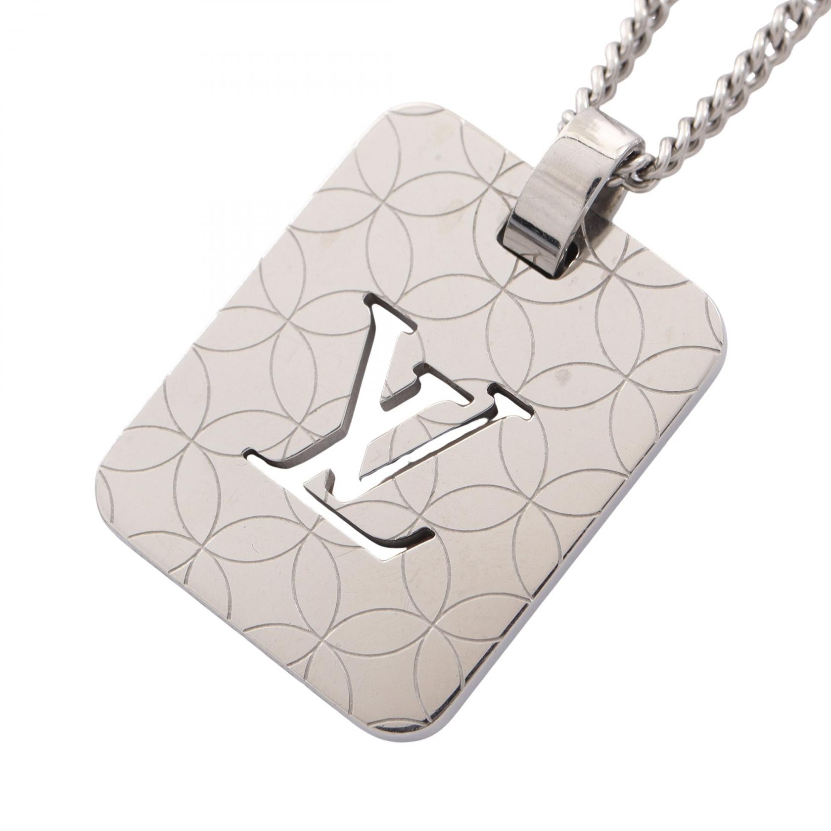 ルイ・ヴィトン LOUIS VUITTON バンダンティフ シャンゼリゼ PM ネックレス ジュエリー メタル シルバー レディース シルバー系 M65452 【中古】