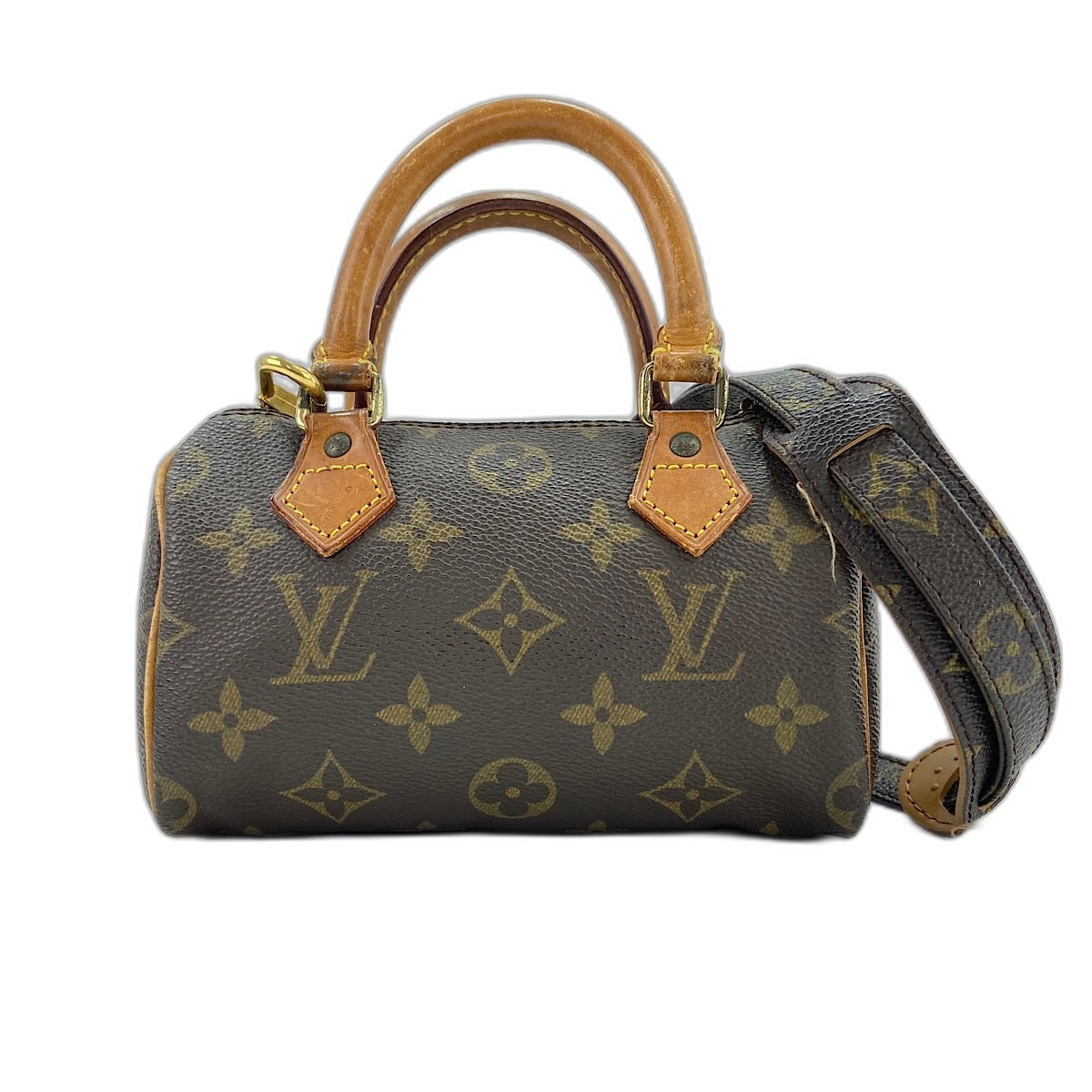 ヴィトン LV ミニ・スピーディ ハンドバッグ【中古】
