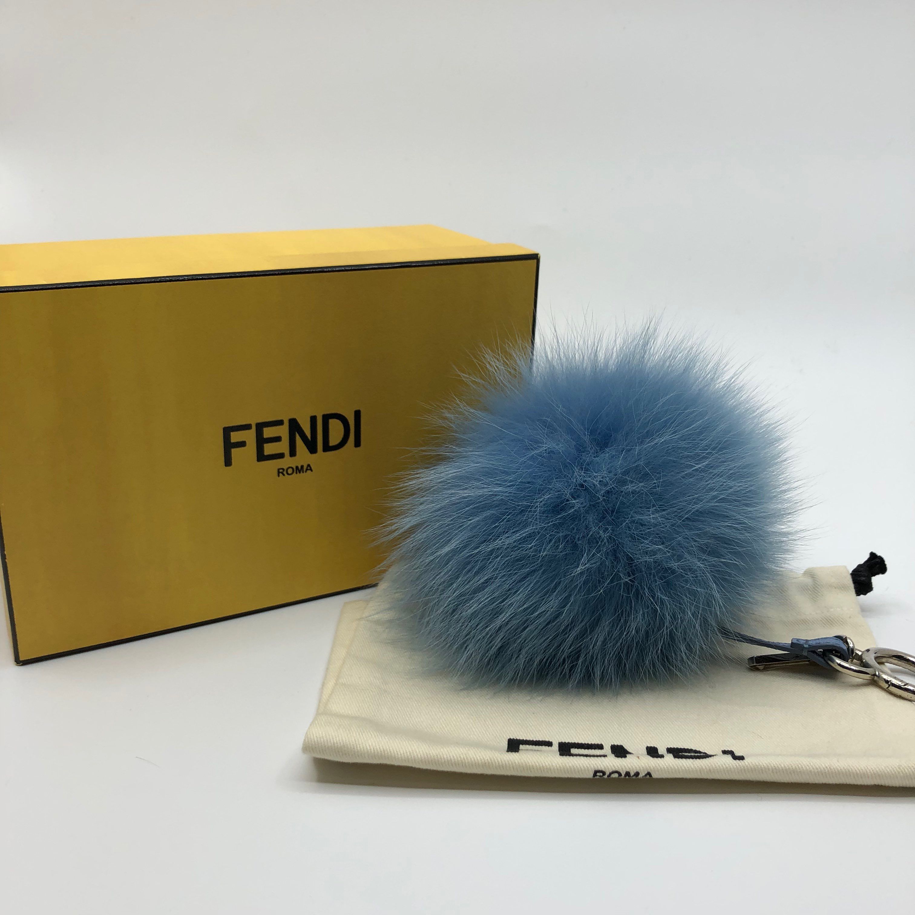 FENDI Fur Charm "Blue"