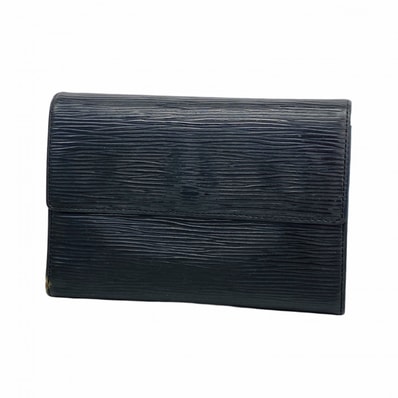 ★SALE【6dc2942】ルイヴィトン 三つ折り財布 エピ ポルトトレゾールエテュイパピエ M63712 ノワール【中古】メンズ レディース ユニセックス