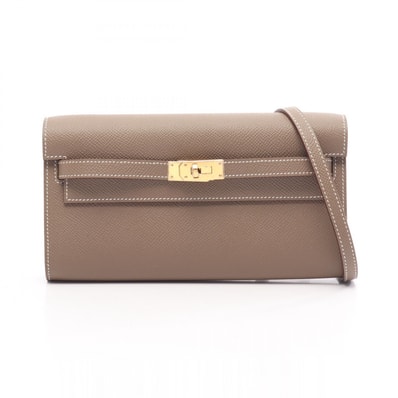 エルメス HERMES ケリートゥーゴー ショルダーバッグ バッグ レザー ヴォーエプソン ヴォーエプソン エトゥープ レディース グレー系 【中古】