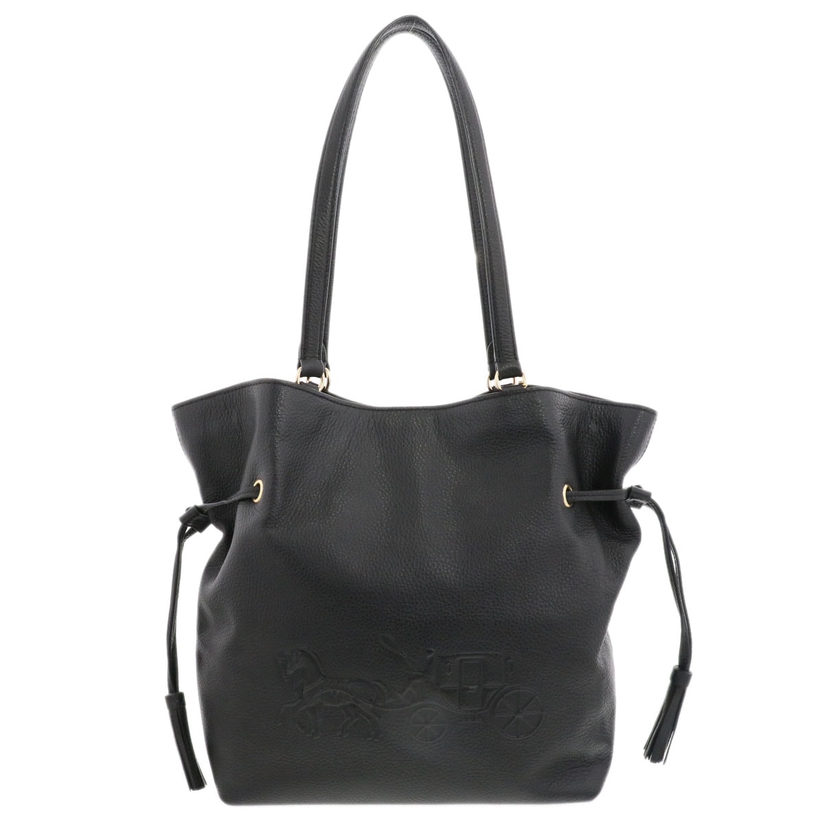 【お値下げ品】COACH コーチ アンディ トートバッグ トートバッグ CA200 IMBLK レザー ブラック  レディース【中古】