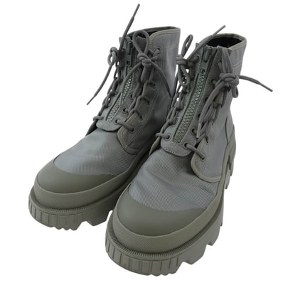 MONCLER モンクレール ブーツ 23SS x HYKE DESERTYX ANKLE BOOTS ハイク デザーティクス アンクル グレー系 42【中古】