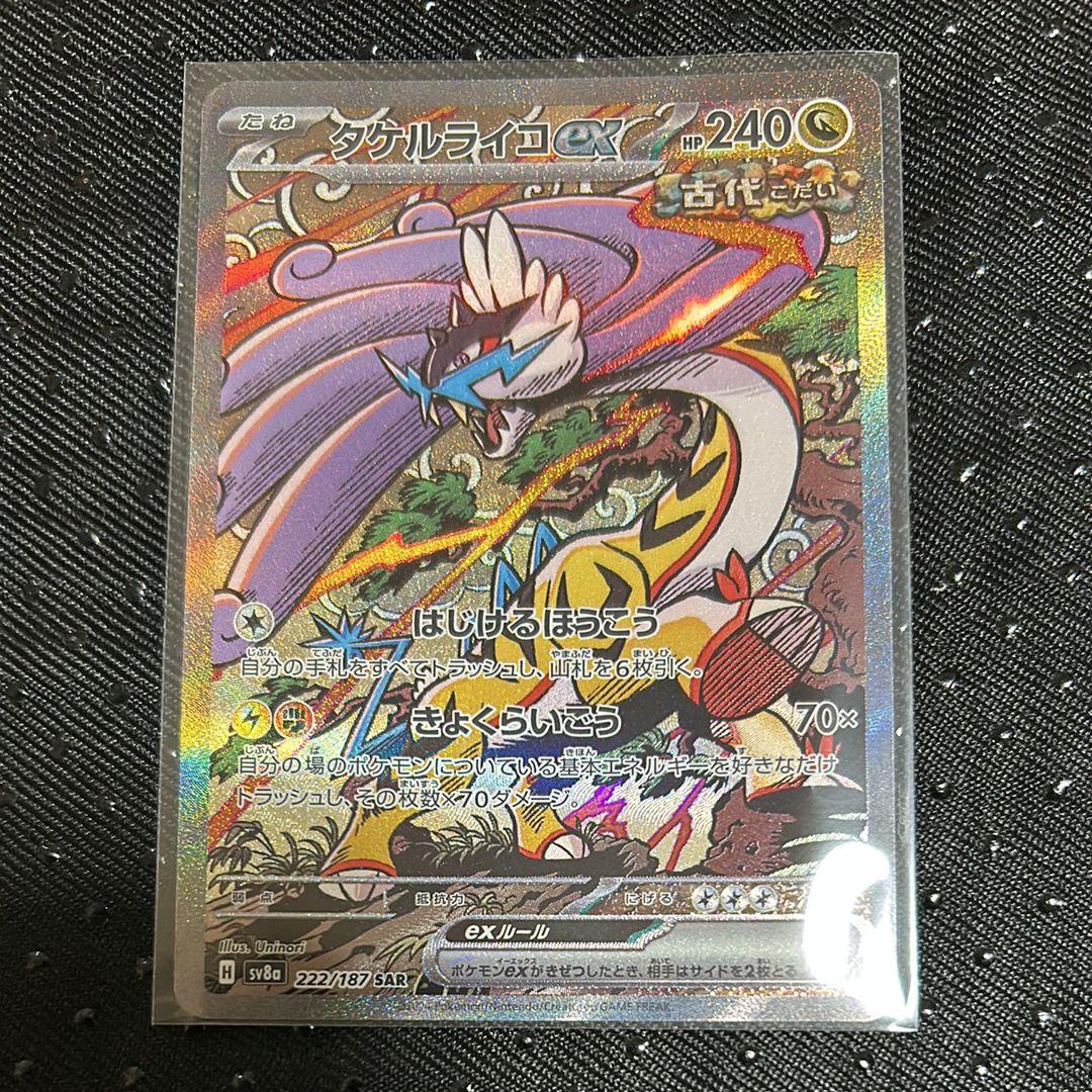 タケルライコex SAR [SV8a 222/187](ハイクラスパック「テラスタルフェスex」)