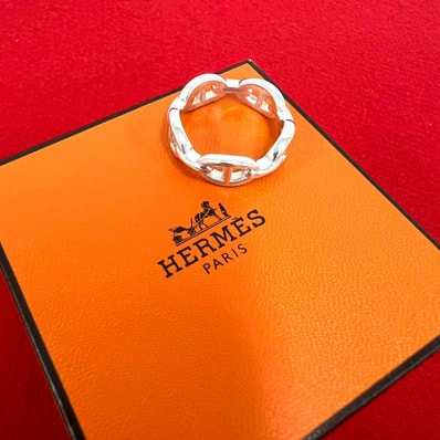 HERMES エルメス シェーヌダンクル アンシェネ PM リング シルバー925 リング・指輪 18号 シルバー
146-2