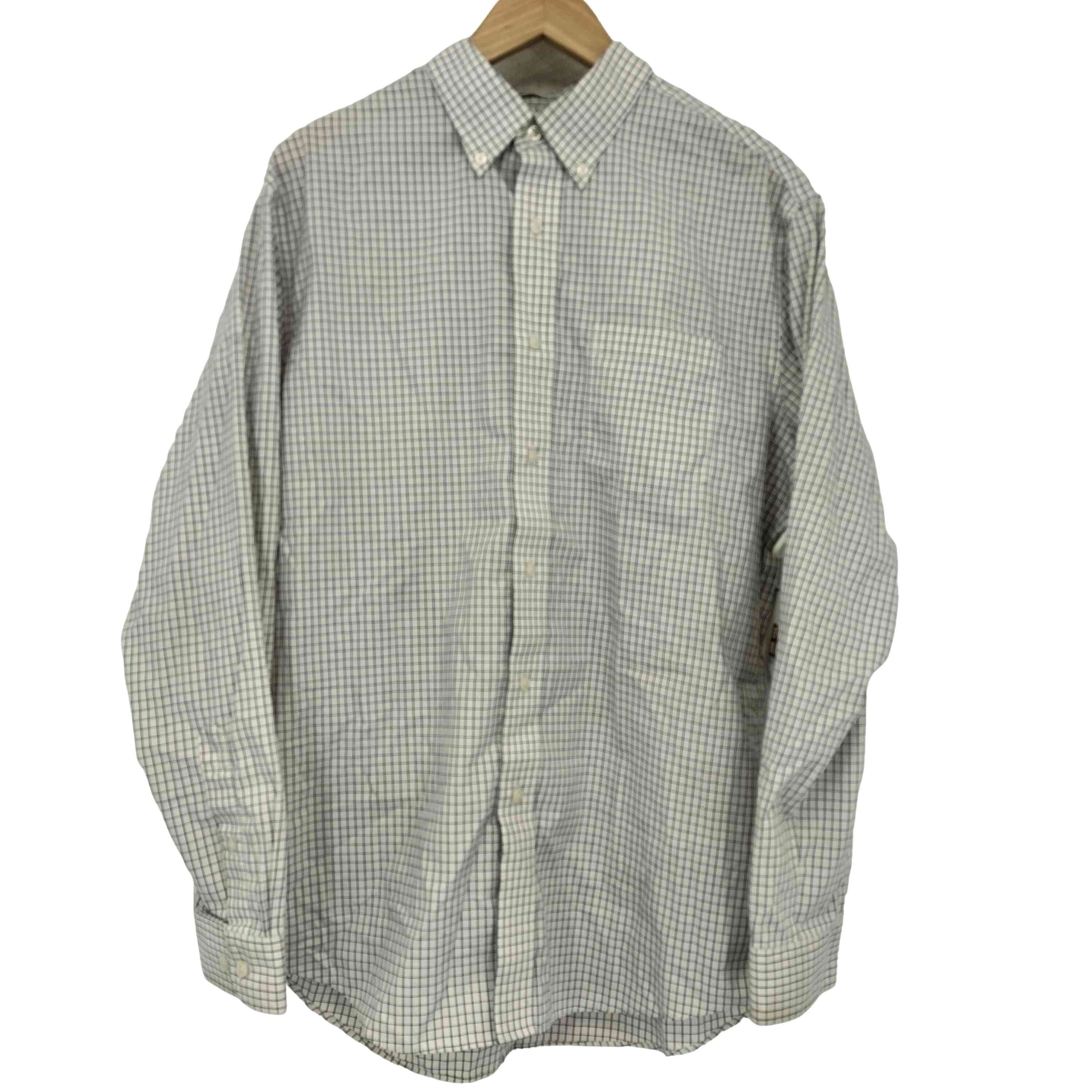 00s WRINKLE FREE SLIGHTLY FITTED チェック ボタンダウンシャツ【1141066606023】