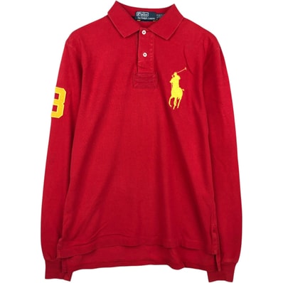 古着 ラルフローレン Ralph Lauren POLO by Ralph Lauren ビッグポニー 長袖 ポロシャツ メンズM相当/eaa652833