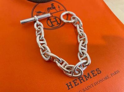 Hermes Chaine D'ancre TGM Bracelet "Silver"