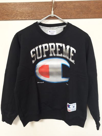 Supreme Champion Chrome Crewneck "Black"